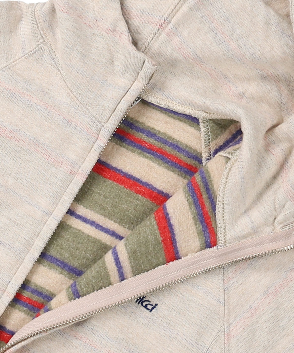 Inlay Fleece Striped GRAMICCI Zip-up Hoodie