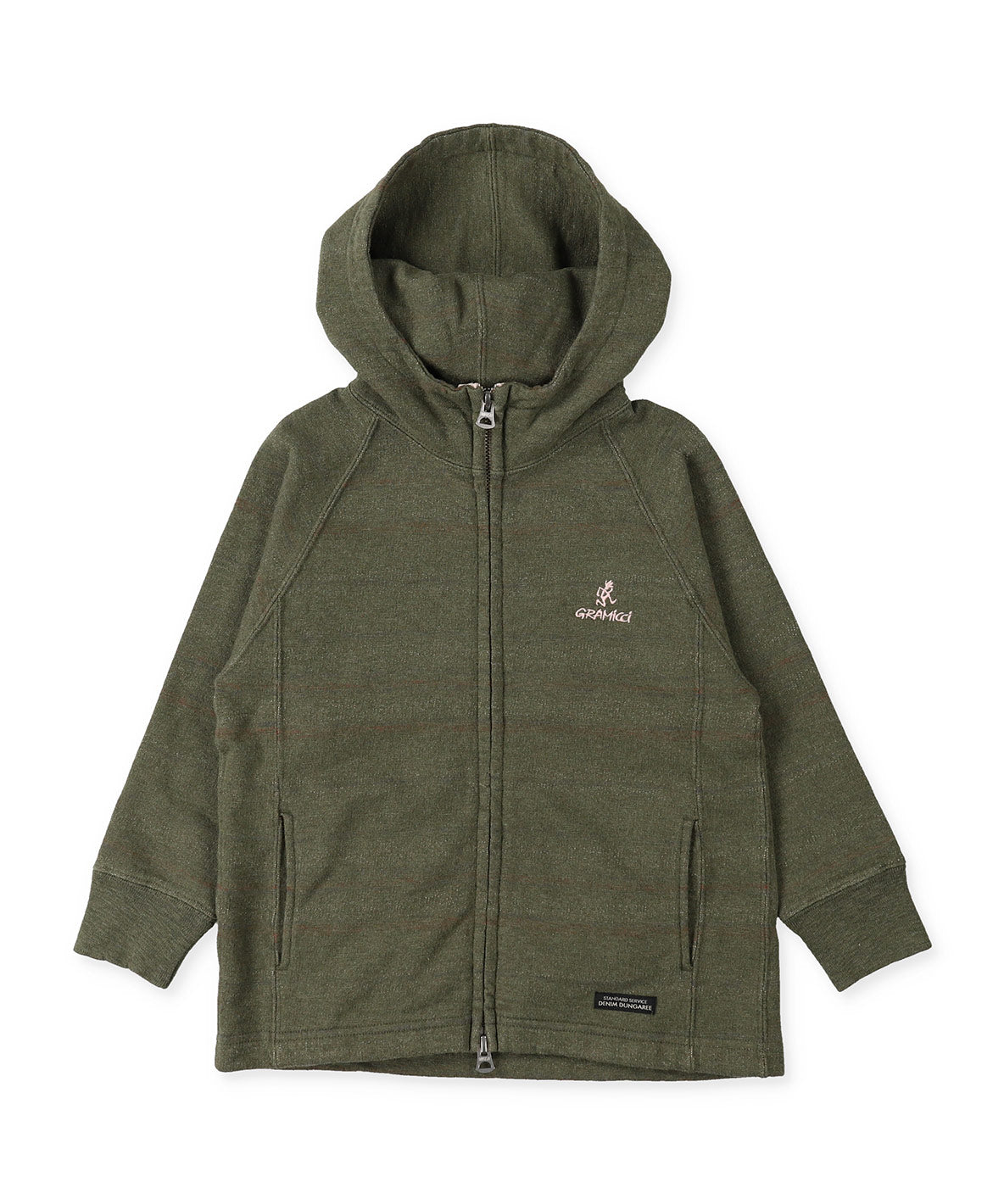 Inlay Fleece Striped GRAMICCI Zip-up Hoodie