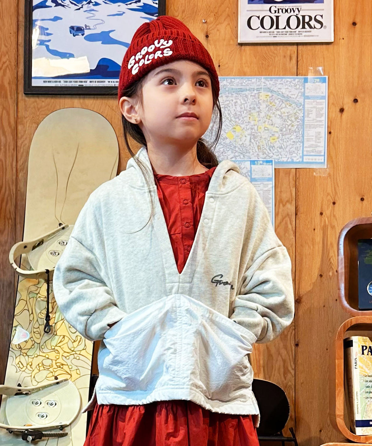 Skipper Neck Pile Hoodie