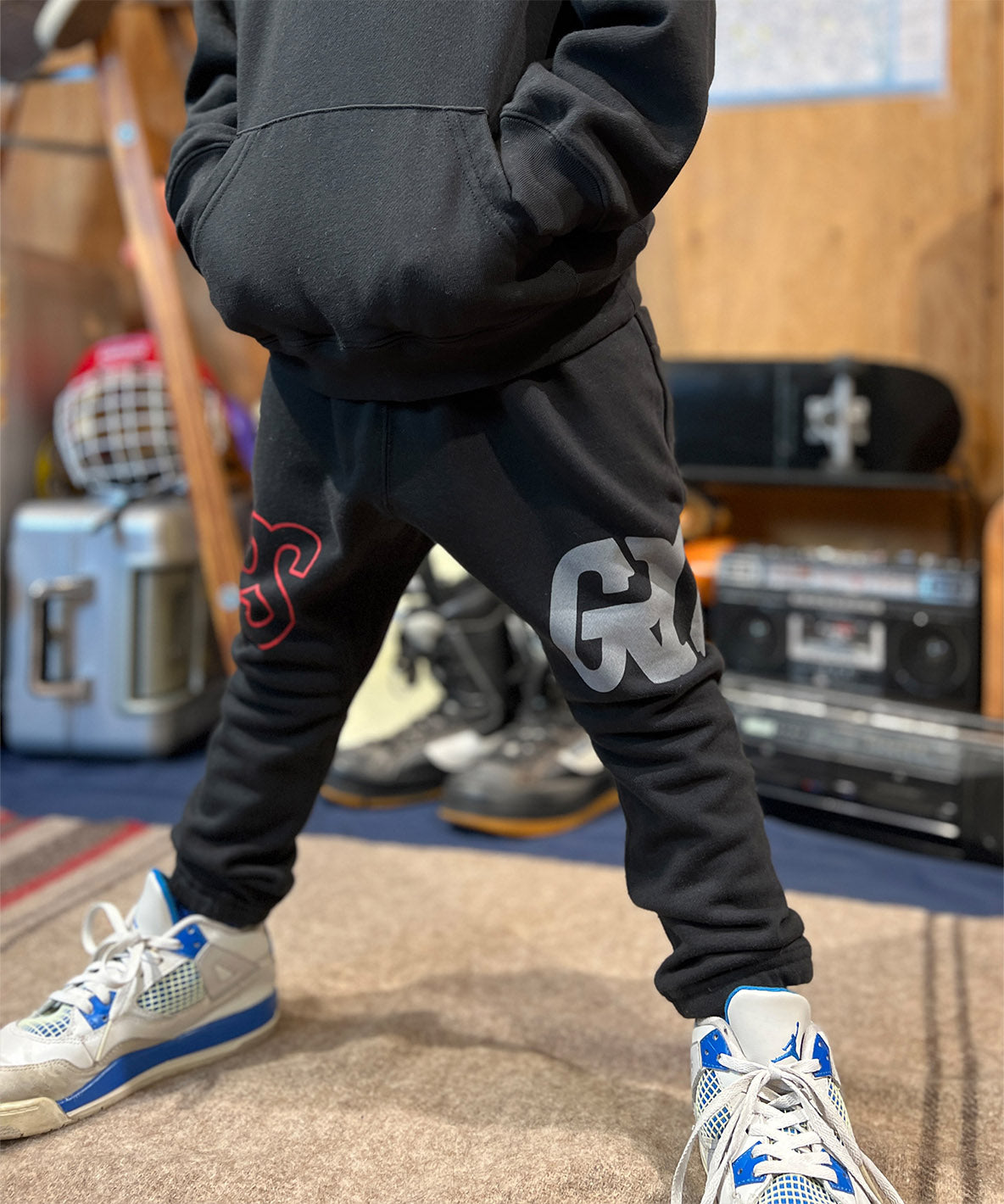 Pile SIDE LOGO Printed Long Pants