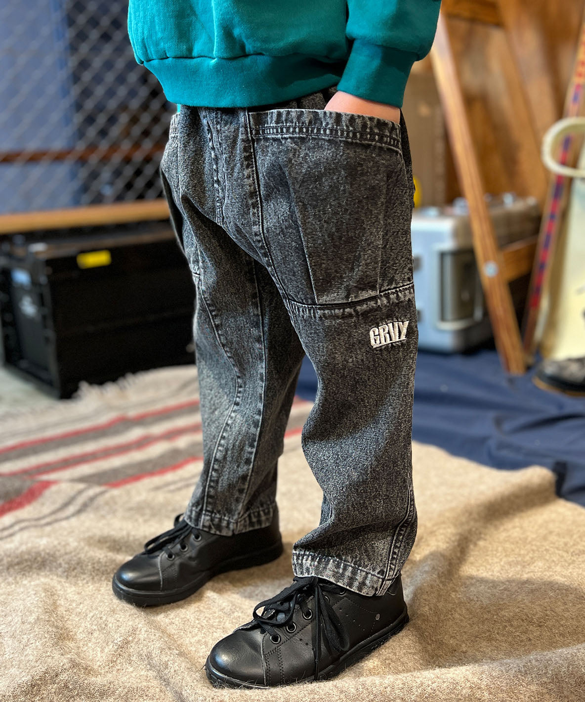 8oz Denim GRVY SIDE POCKET Long Pants
