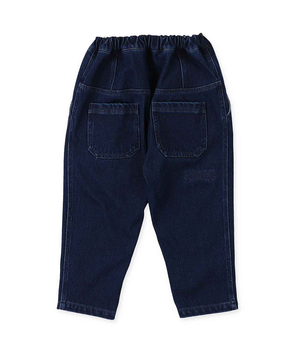 Knitted Denim Double-tucked Long Pants