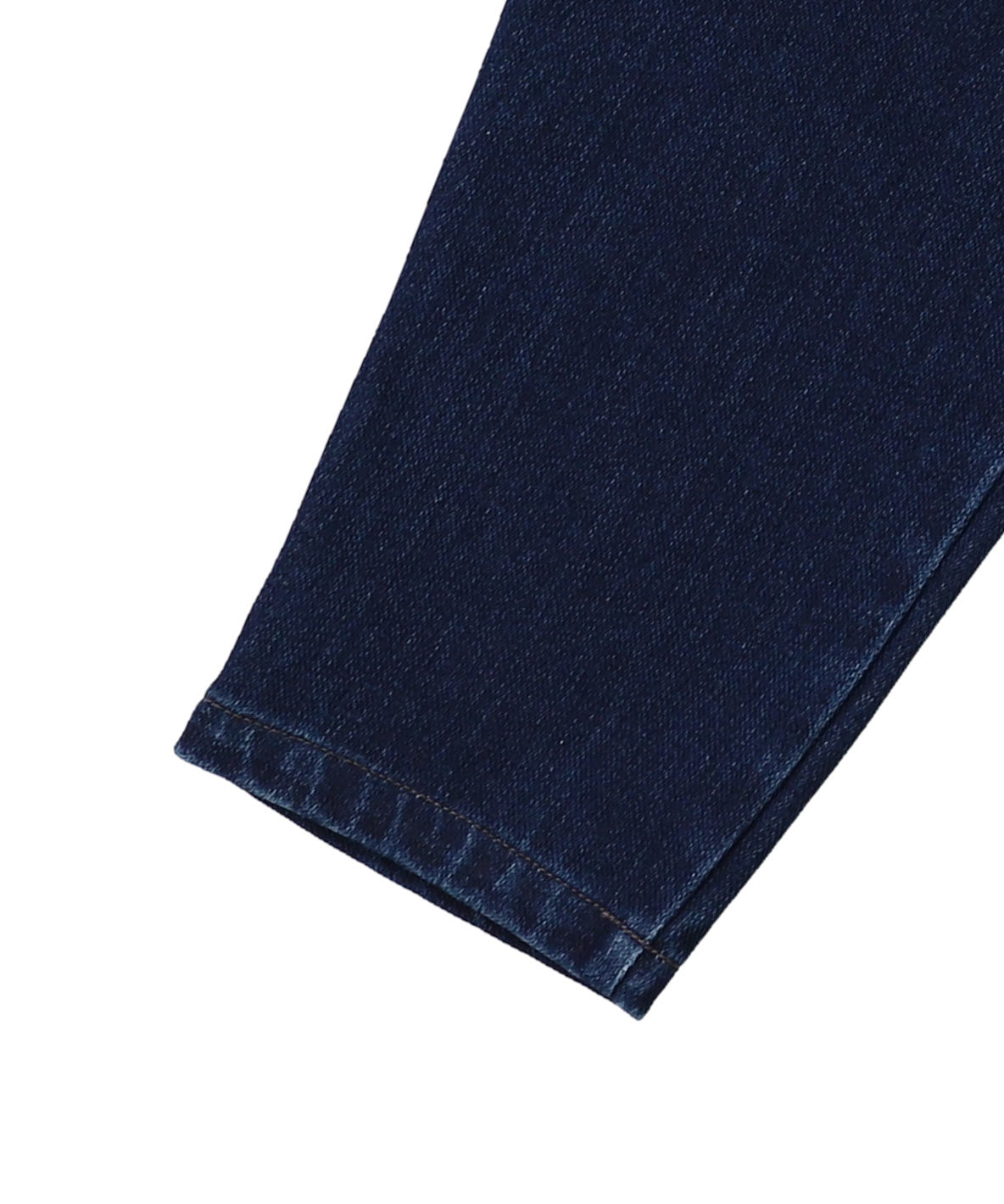 Knitted Denim Double-tucked Long Pants