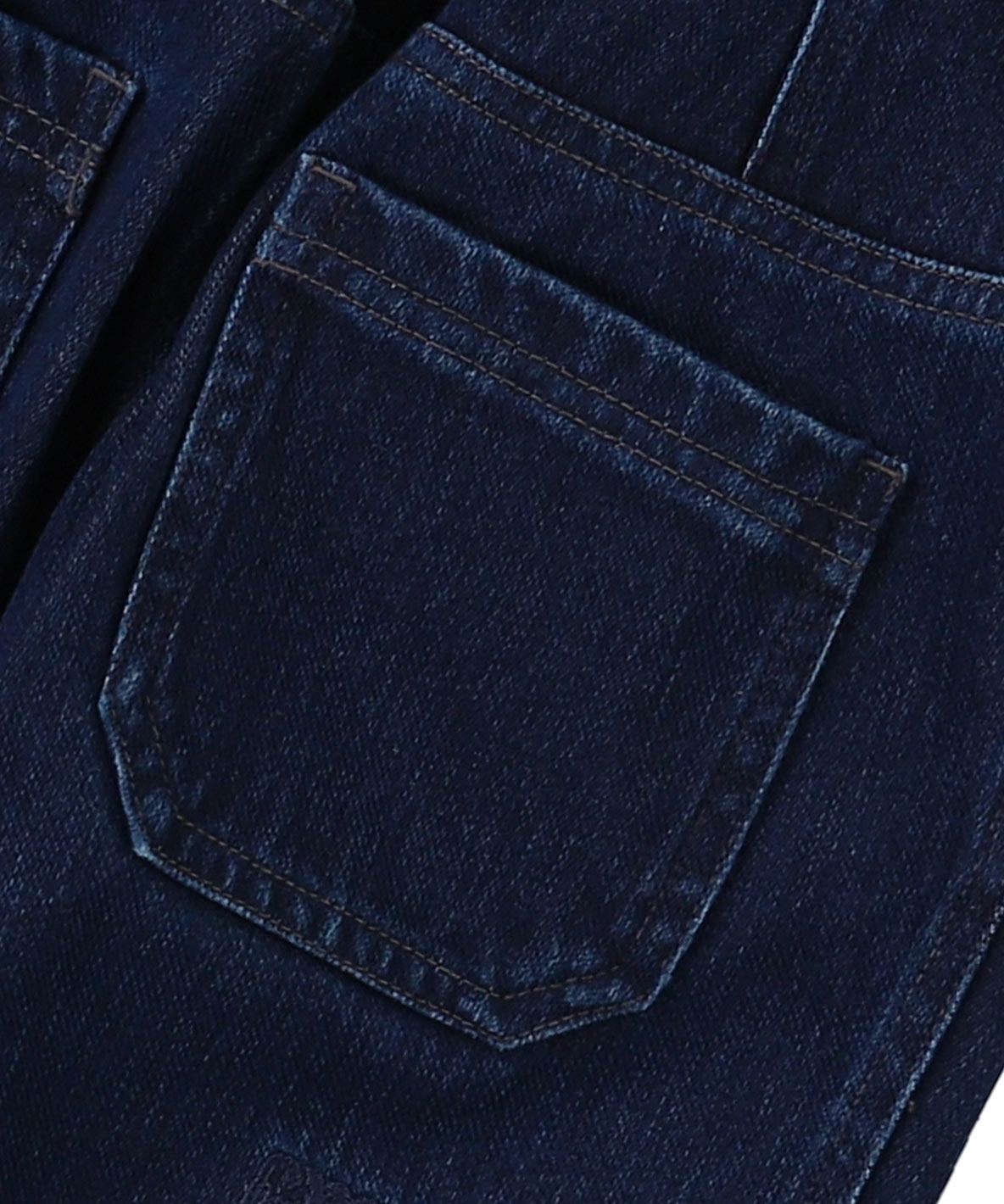 Knitted Denim Double-tucked Long Pants