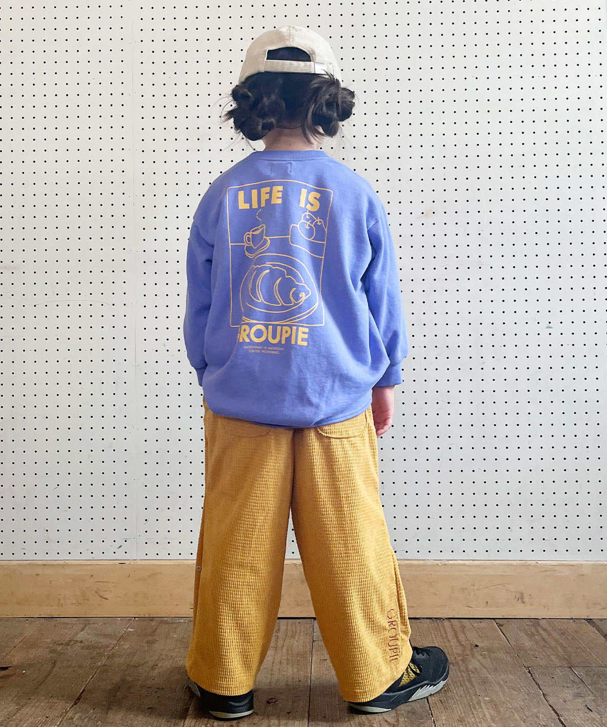 Waffled Corduroy Relaxing Long Pants