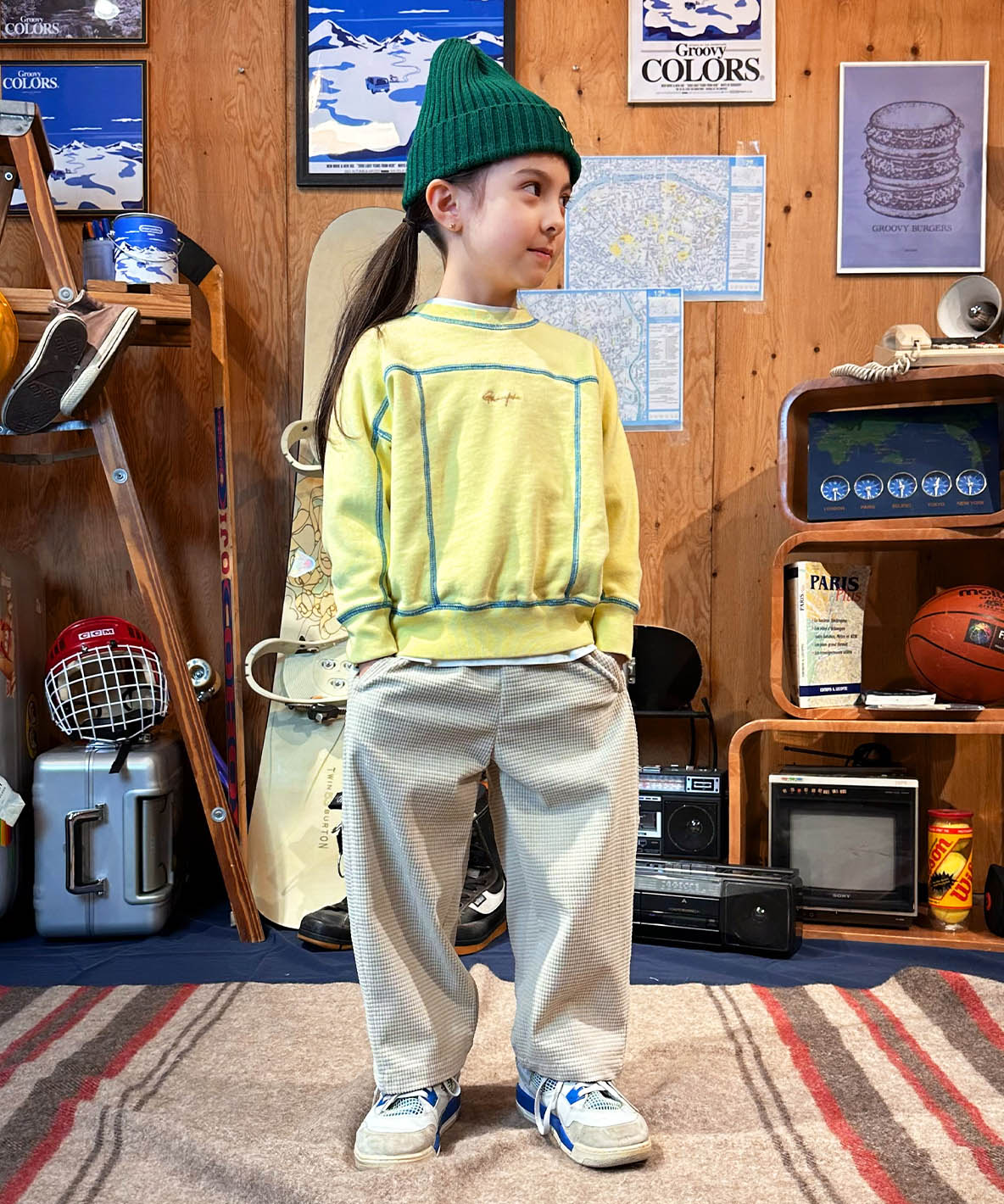 Waffled Corduroy Relaxing Long Pants