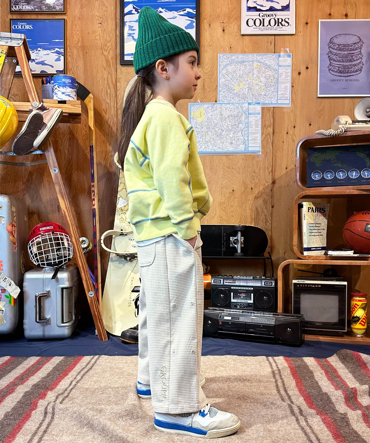 Waffled Corduroy Relaxing Long Pants