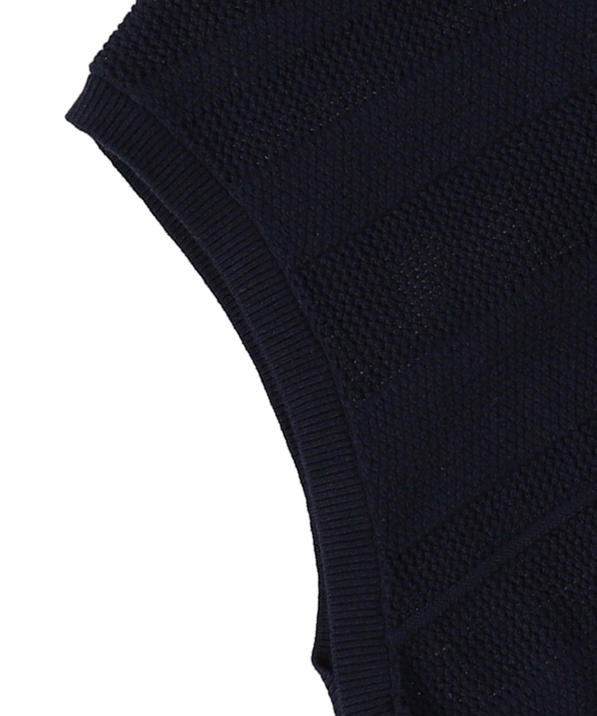 Striped Side-open Knit Vest
