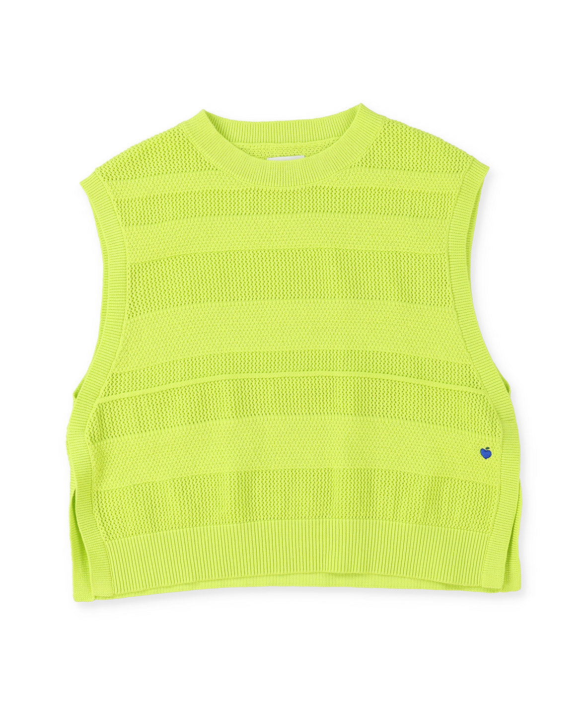 Striped Side-open Knit Vest