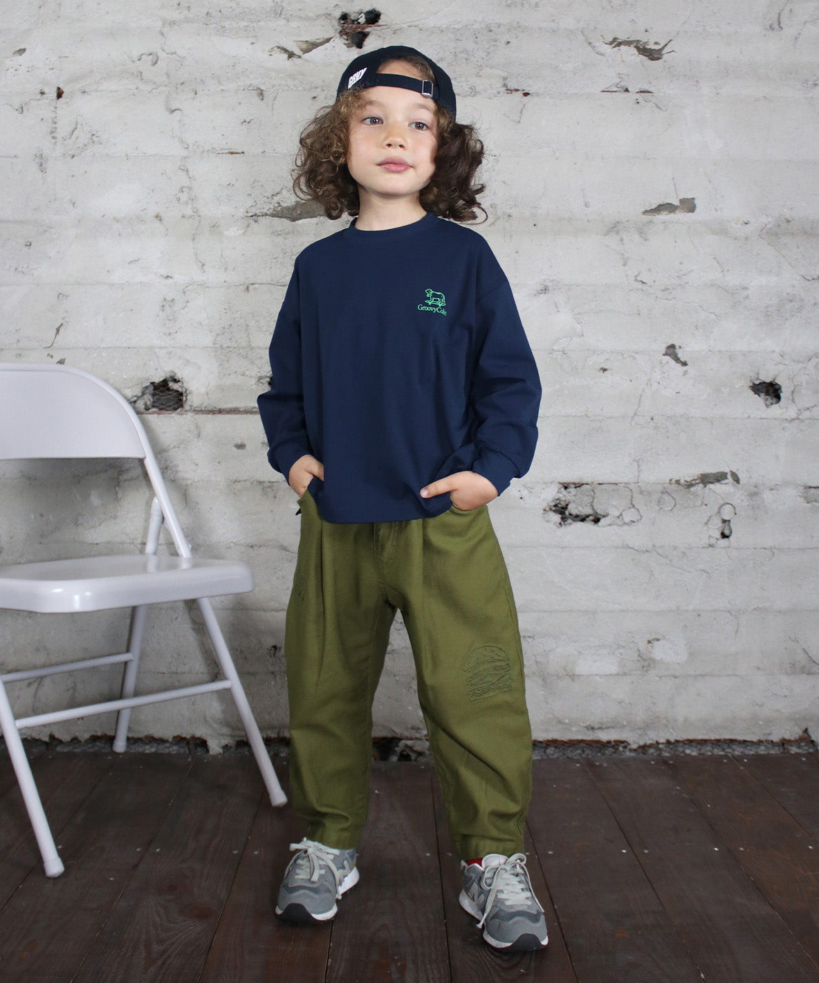 Back-satin Graffiti Balloon Pants