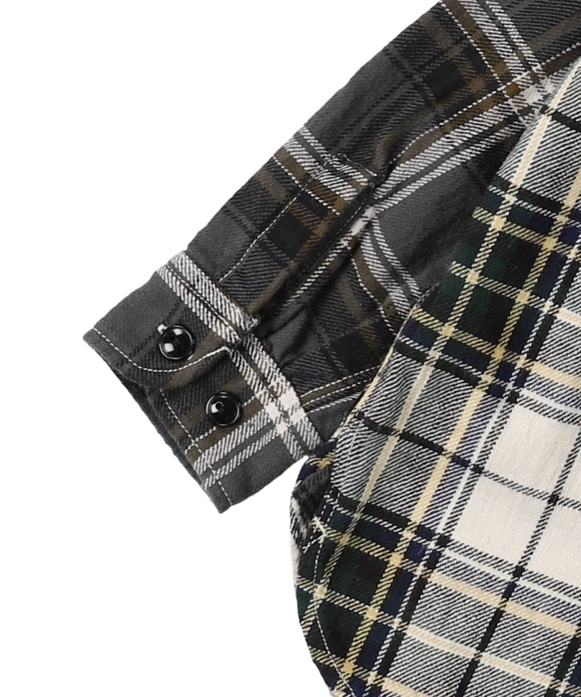 Uneven Plaid Shirt