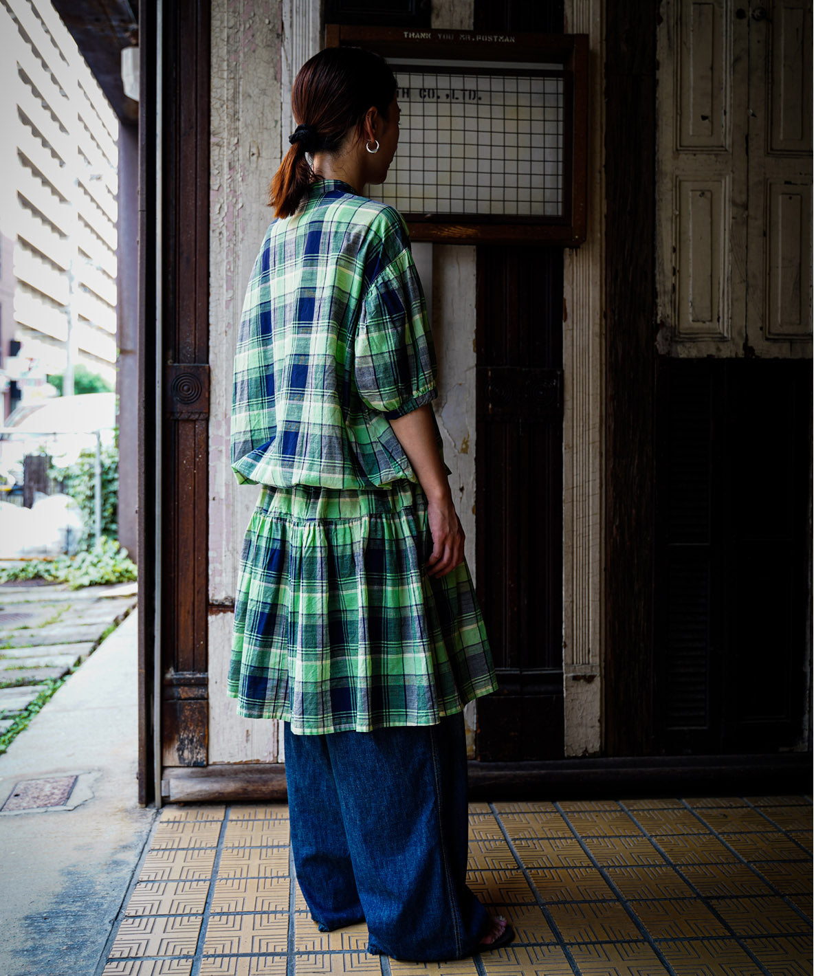 Madras Plaid Docking Dress
