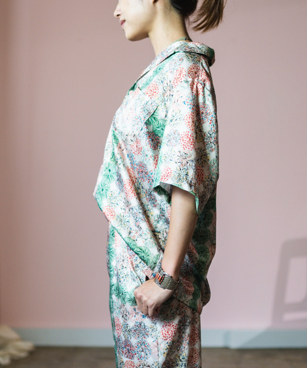 Antique Yo-yo Printed Shirt