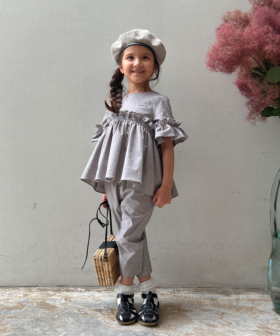 BACKLASH Linen Frilly Blouse