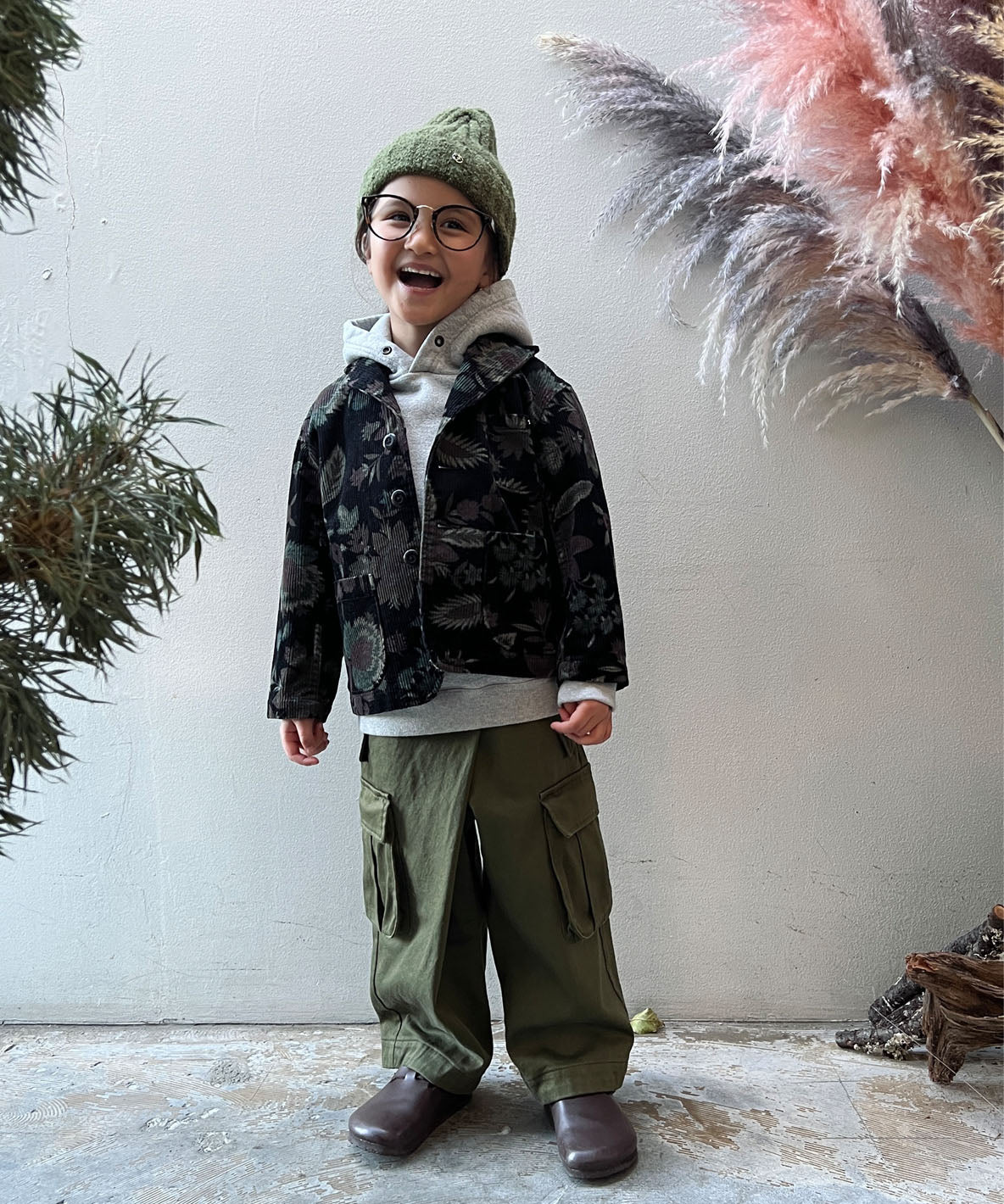 Botanical Printed Corduroy Jacket