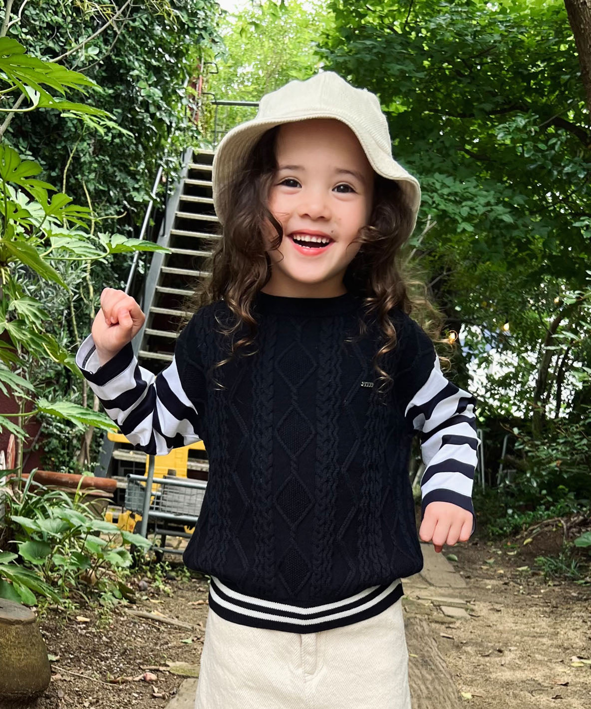 Cotton and Striped TEE