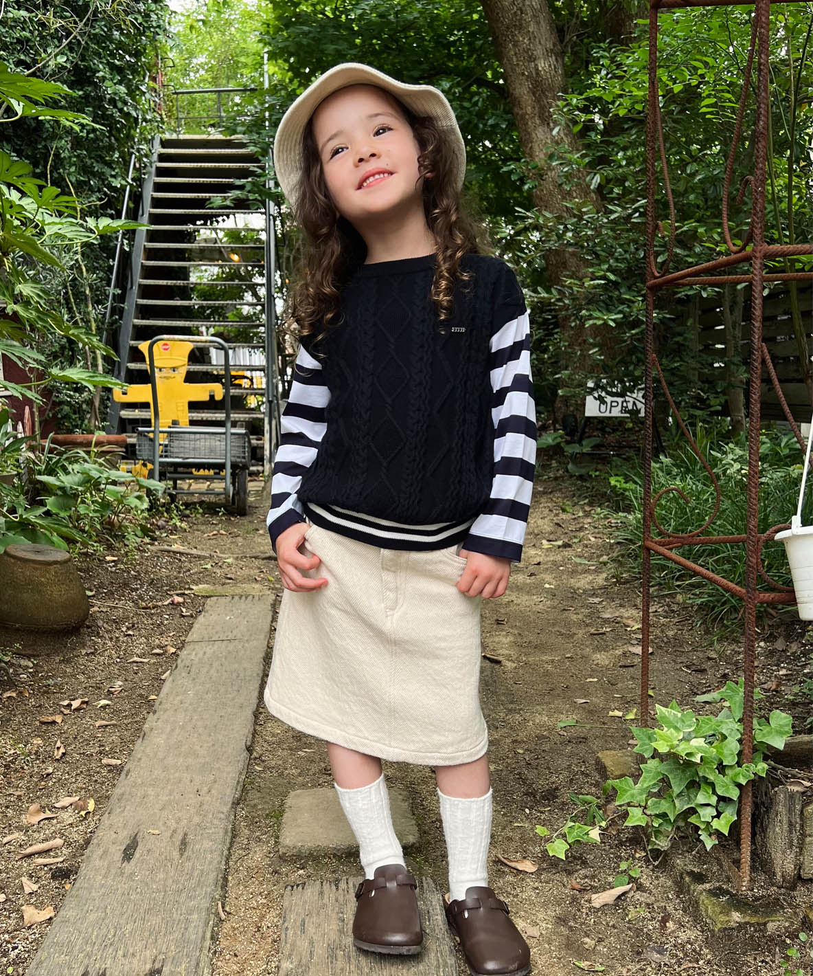 Cotton and Striped TEE