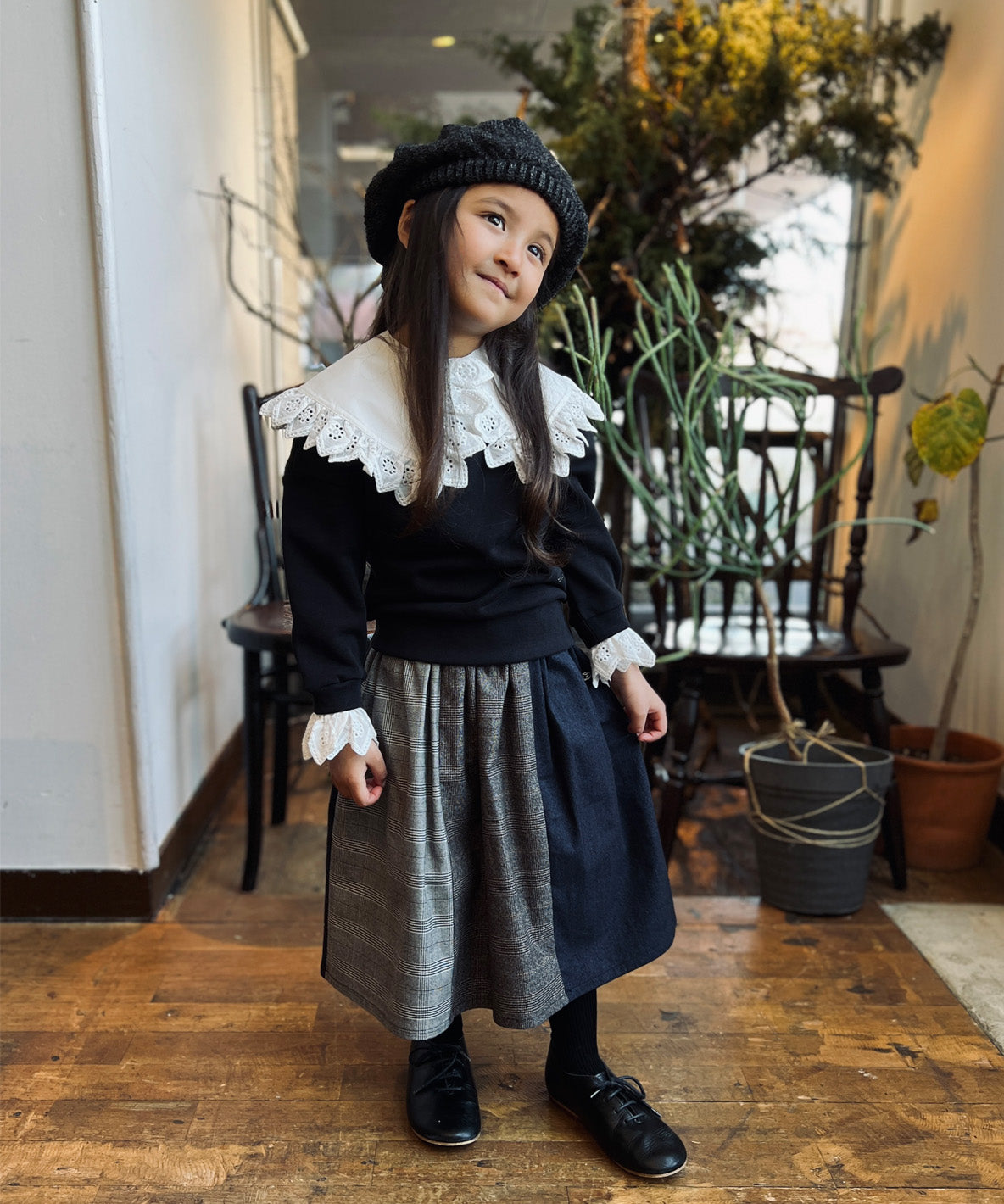 Smooth Pile Collar Pullover