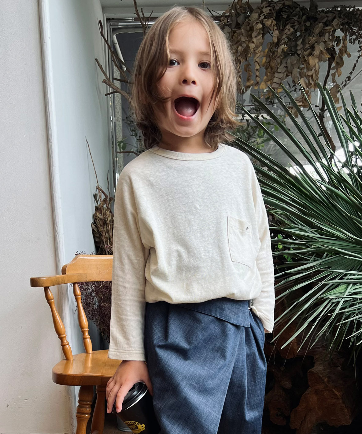 Recycled Cotton Jersey L/S T-shirt
