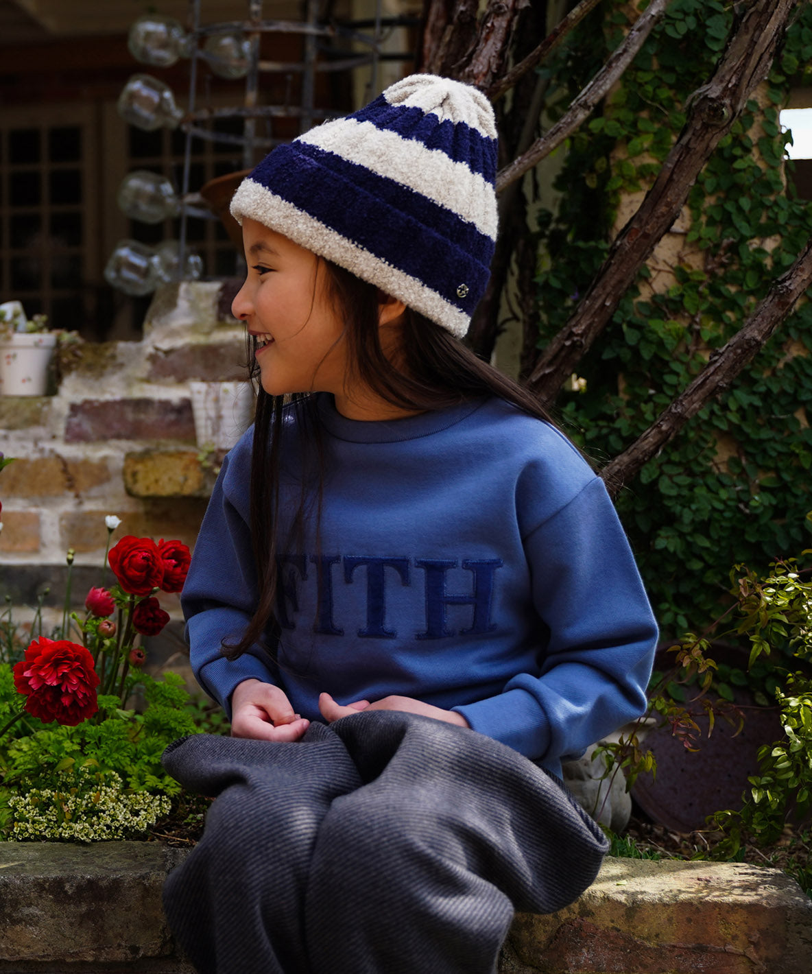 Smooth Pile Logo Applique Pullover