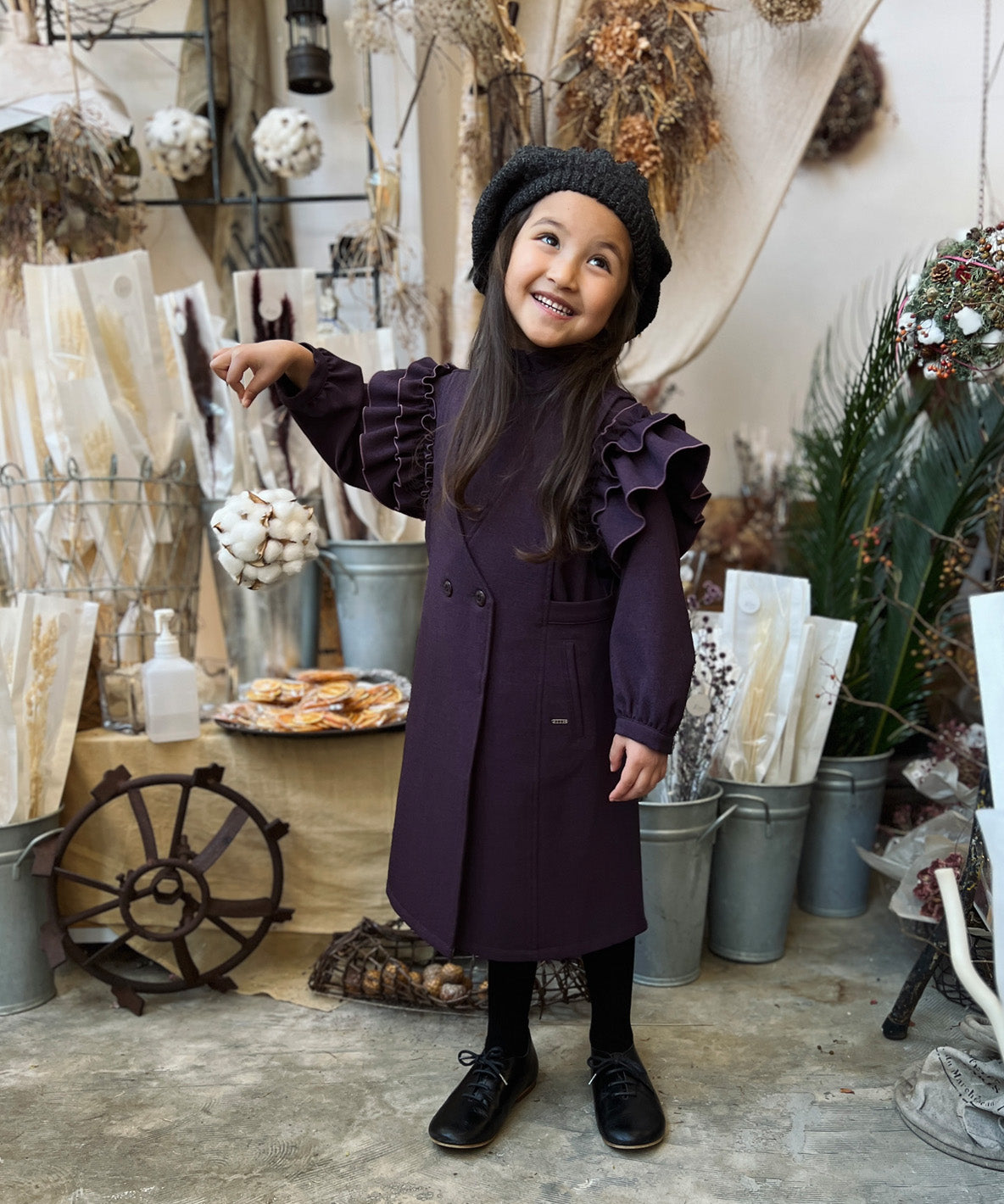 Stretchy Grandrelle Yarn Serge Dress