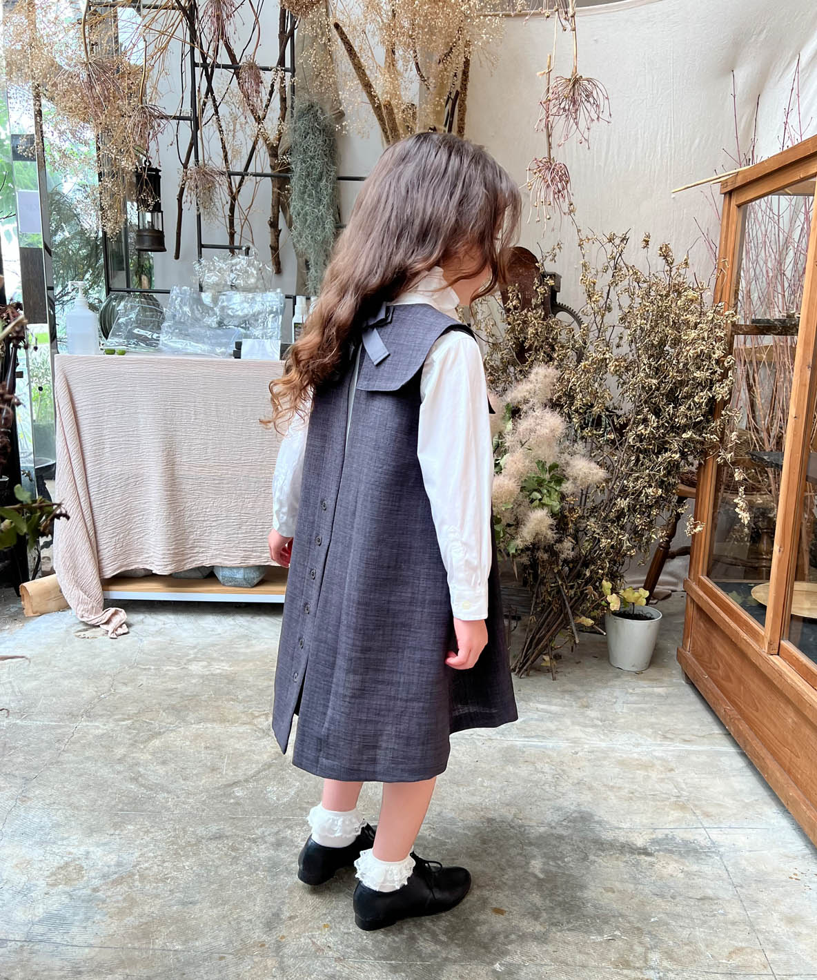 REFLAX Slub Oxford Long Dress