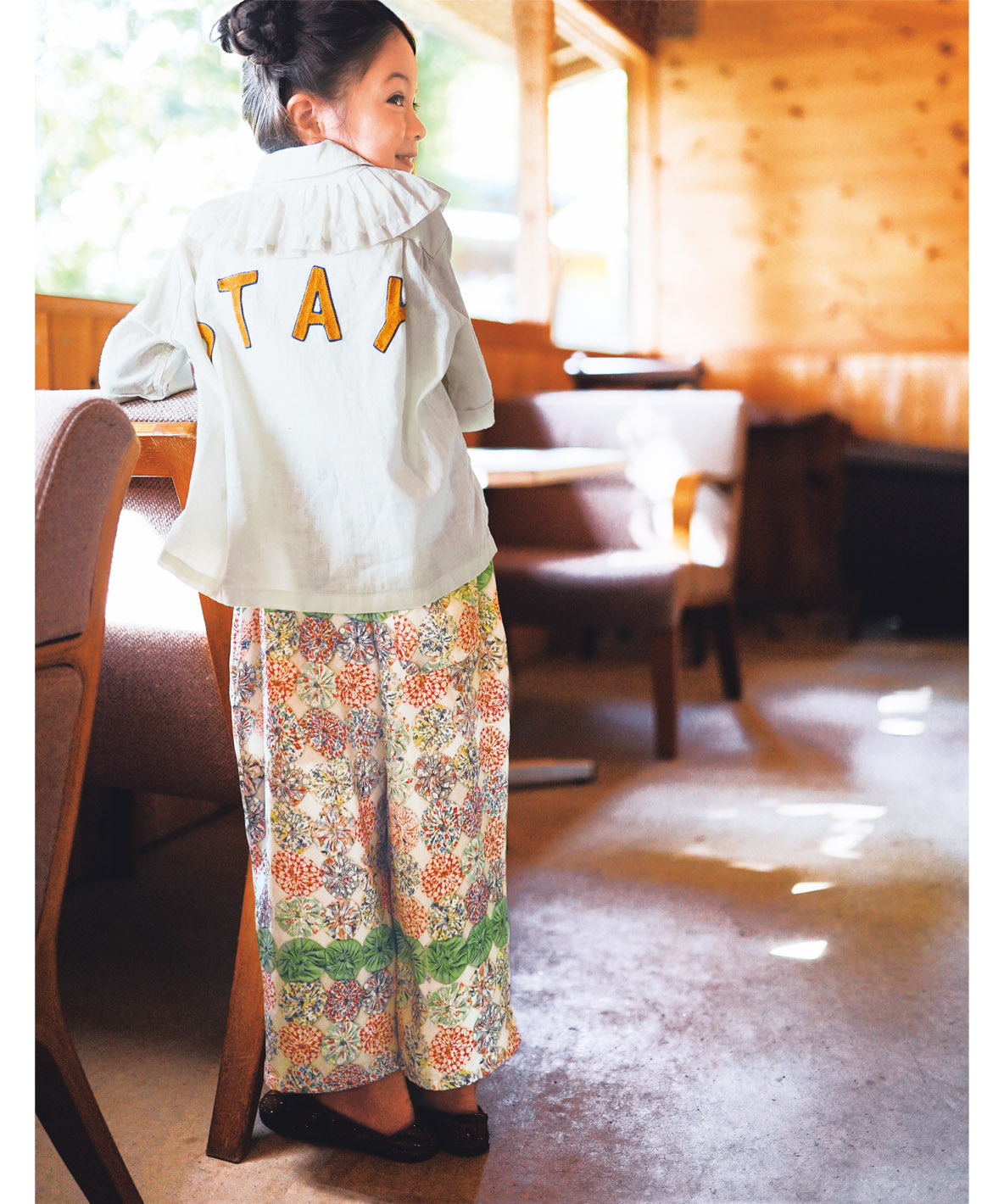 Ruffled Combination Shirt