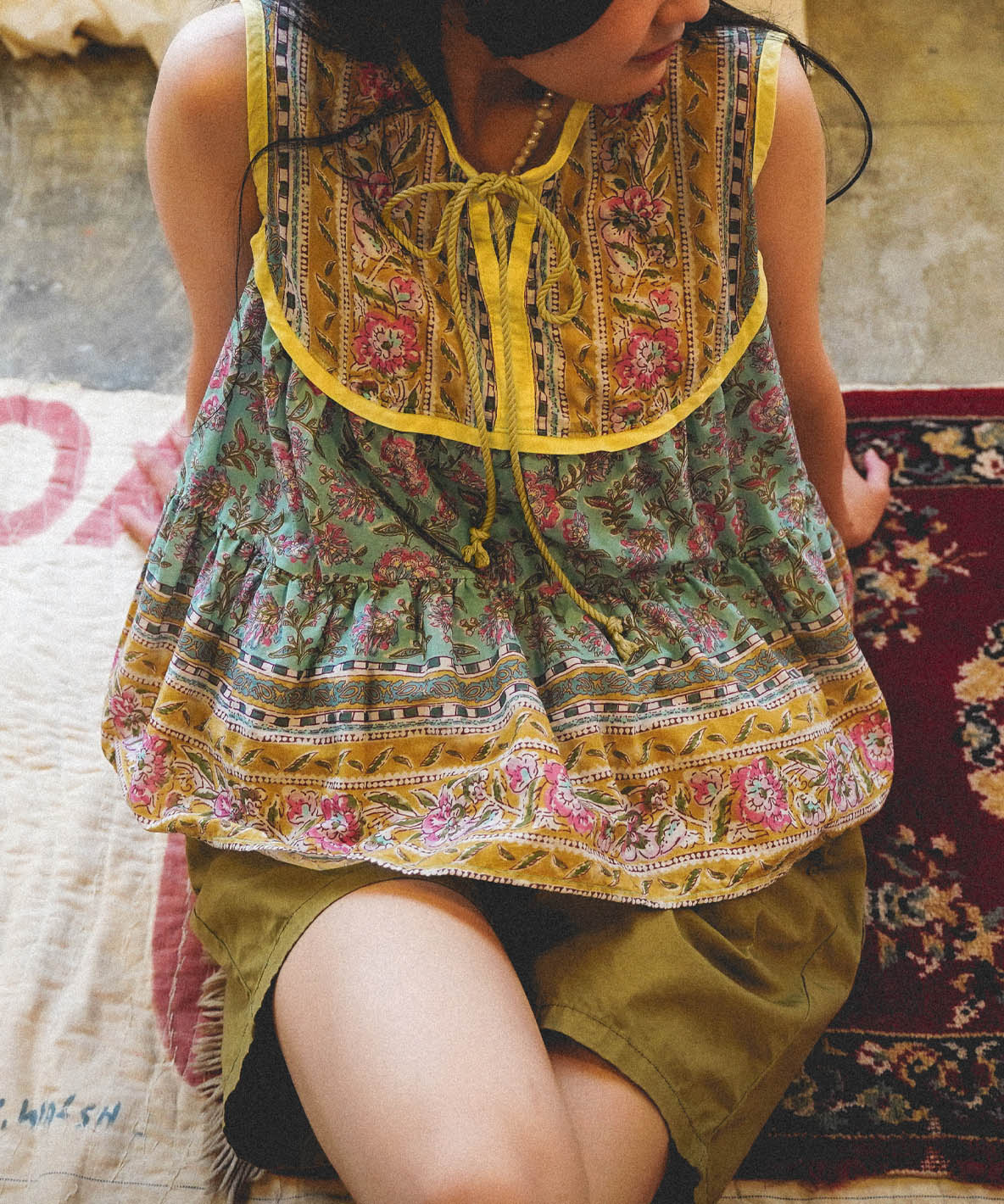 Indian-like Print Blouse