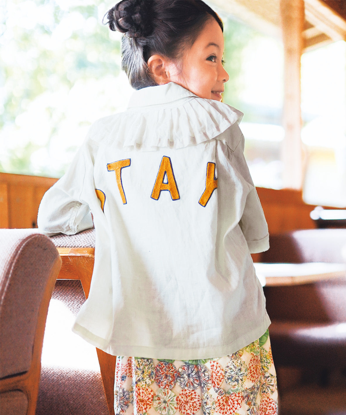 Ruffled Combination Shirt