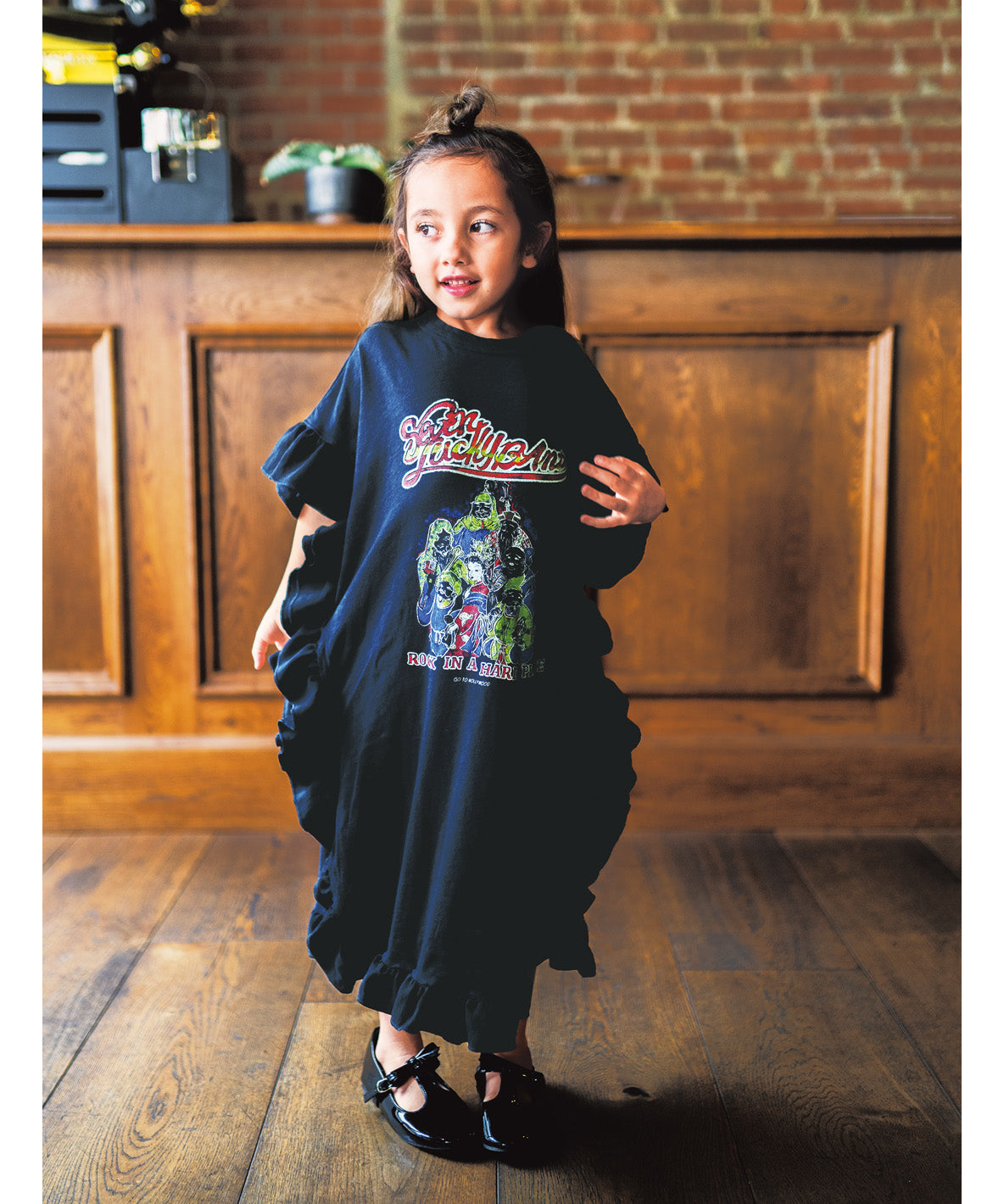 Ruffled Cotton Jersey Dress