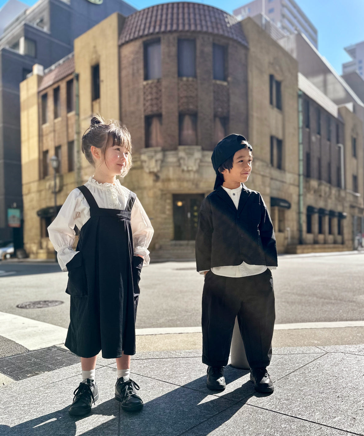 Stretchy Ponte Long Overall Skirt