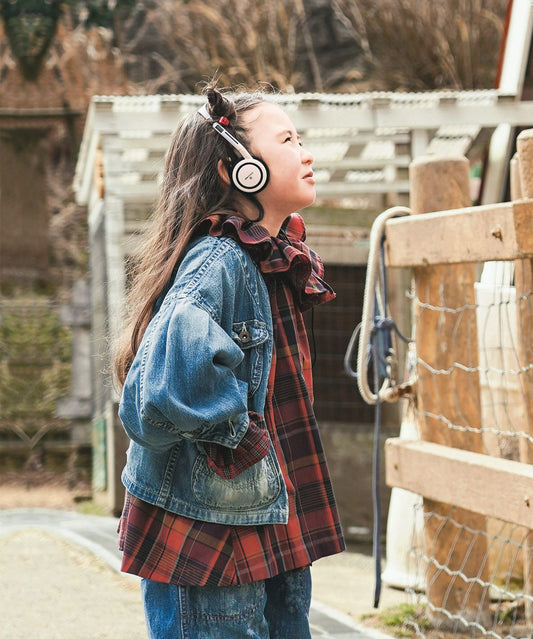 Work Denim Balloon-sleeve Jacket