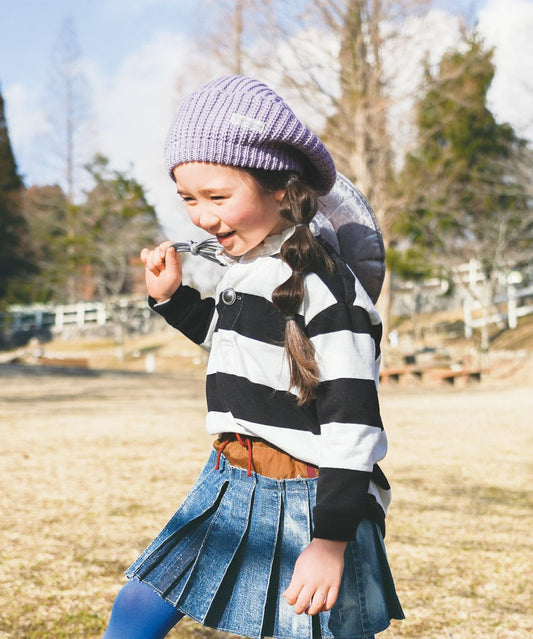 Striped and Back Race Patch Rugby Shirt