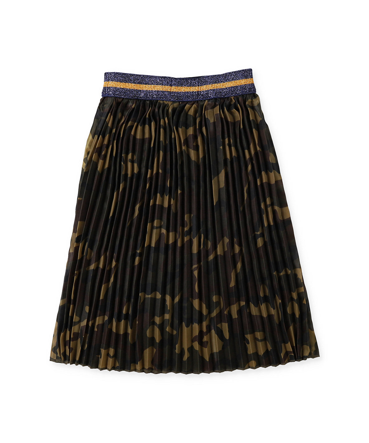Camouflage Pleated Skirt