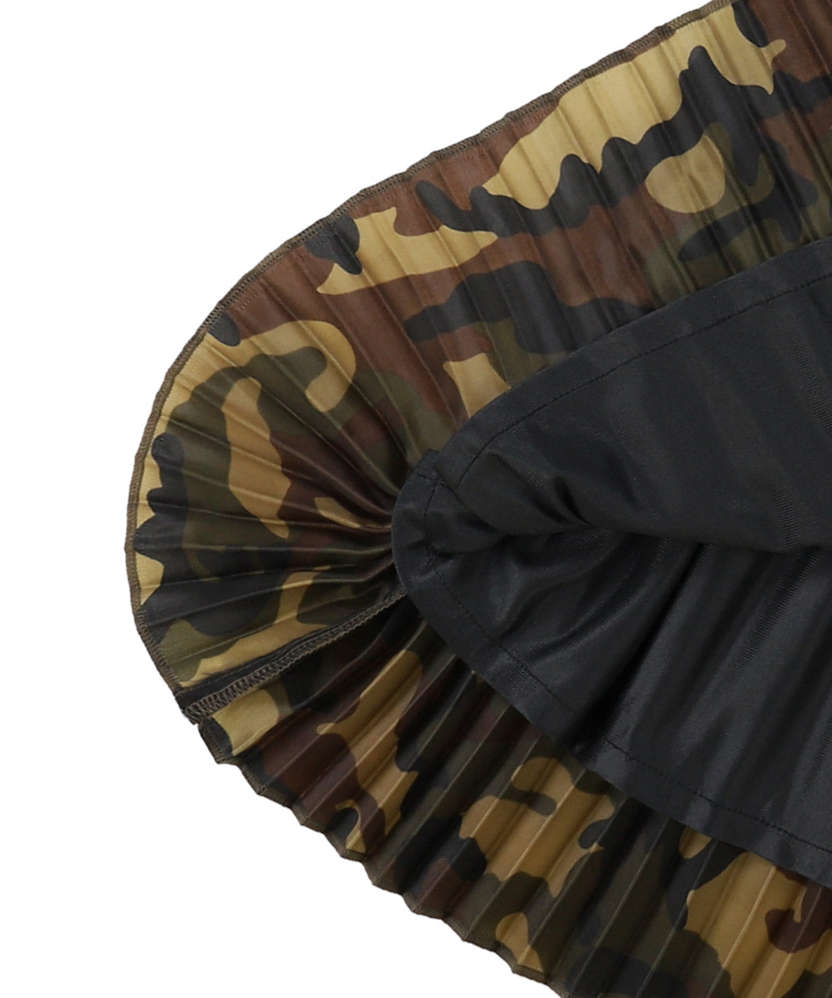 Camouflage Pleated Skirt