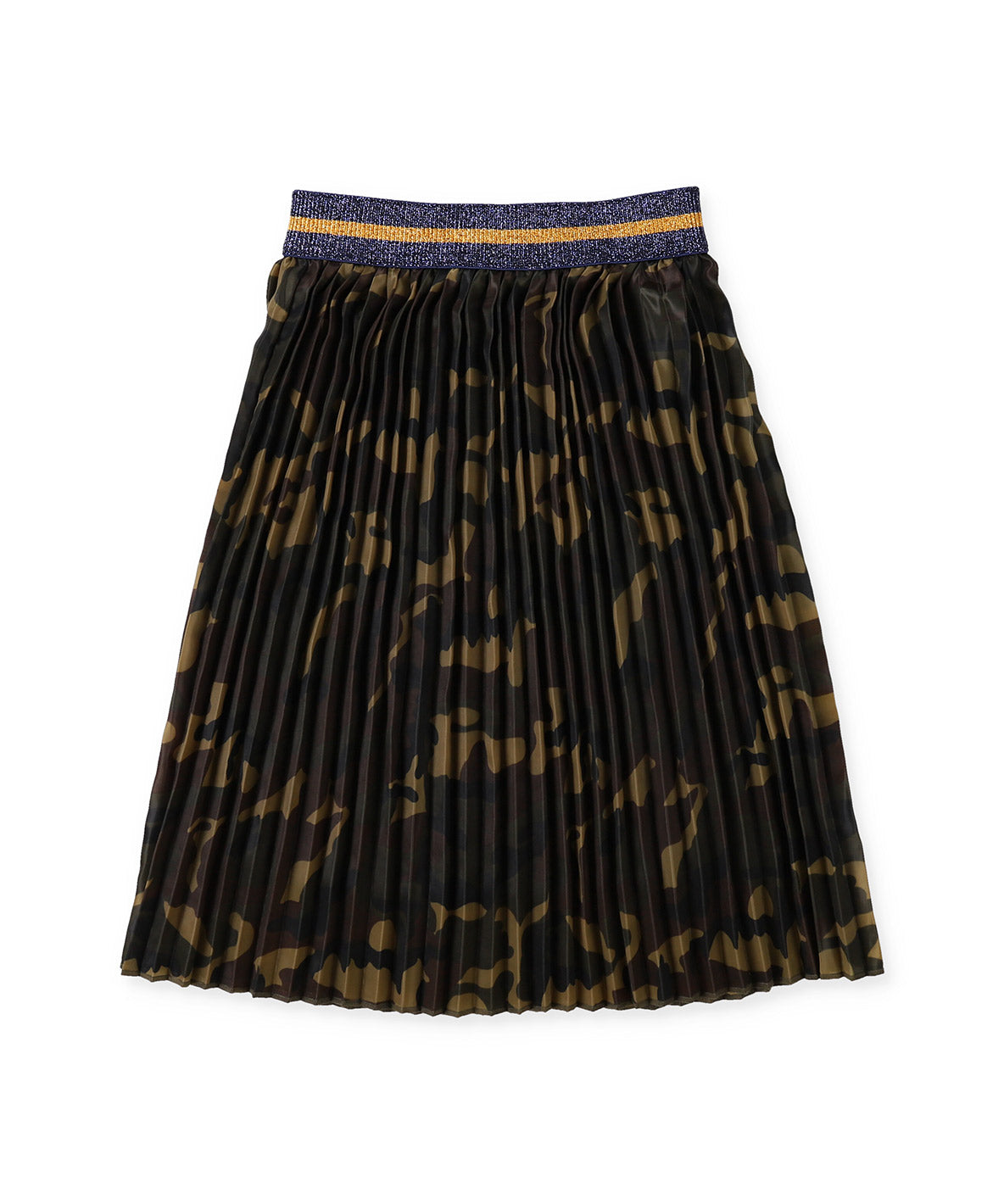 Camouflage Pleated Skirt