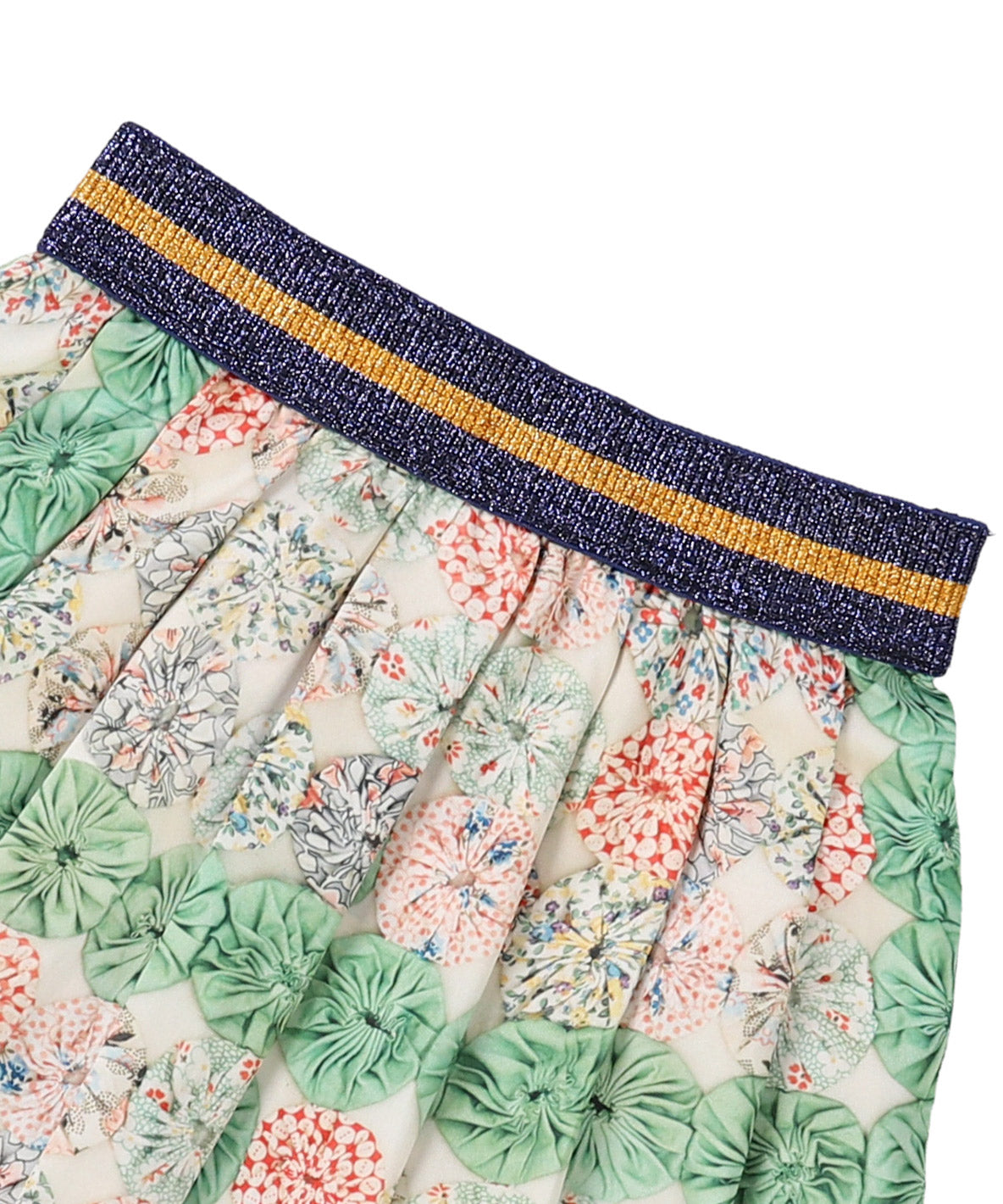 Antique Yo-yo Printed Skirt