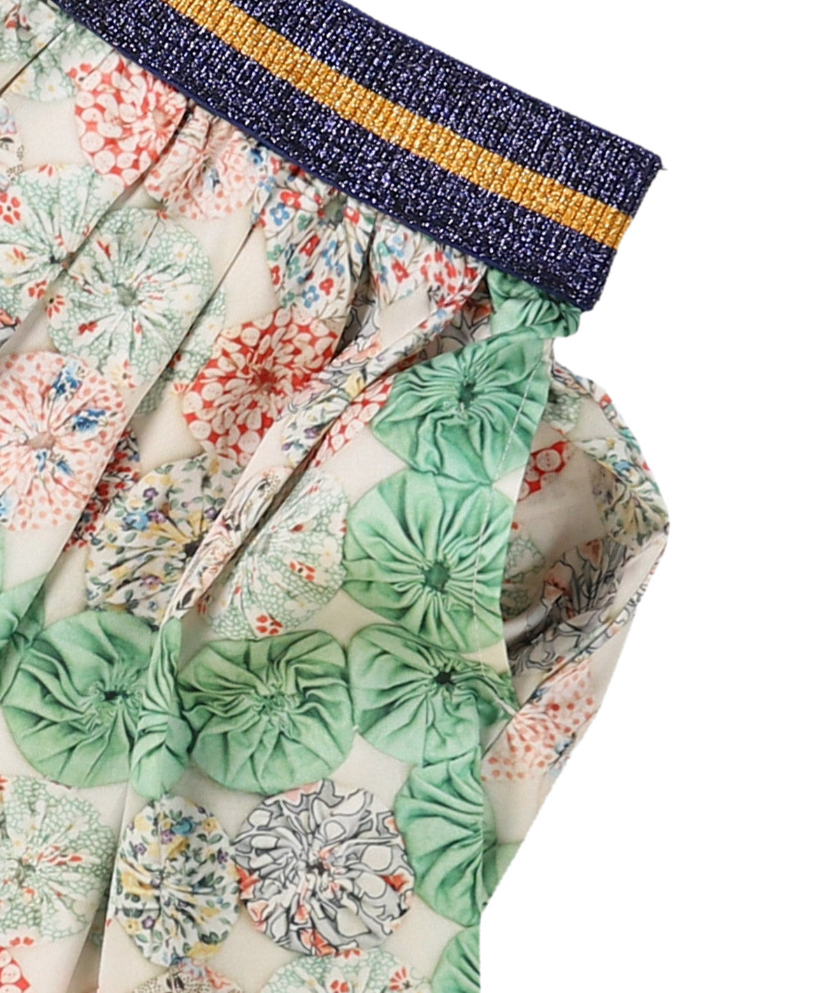 Antique Yo-yo Printed Skirt