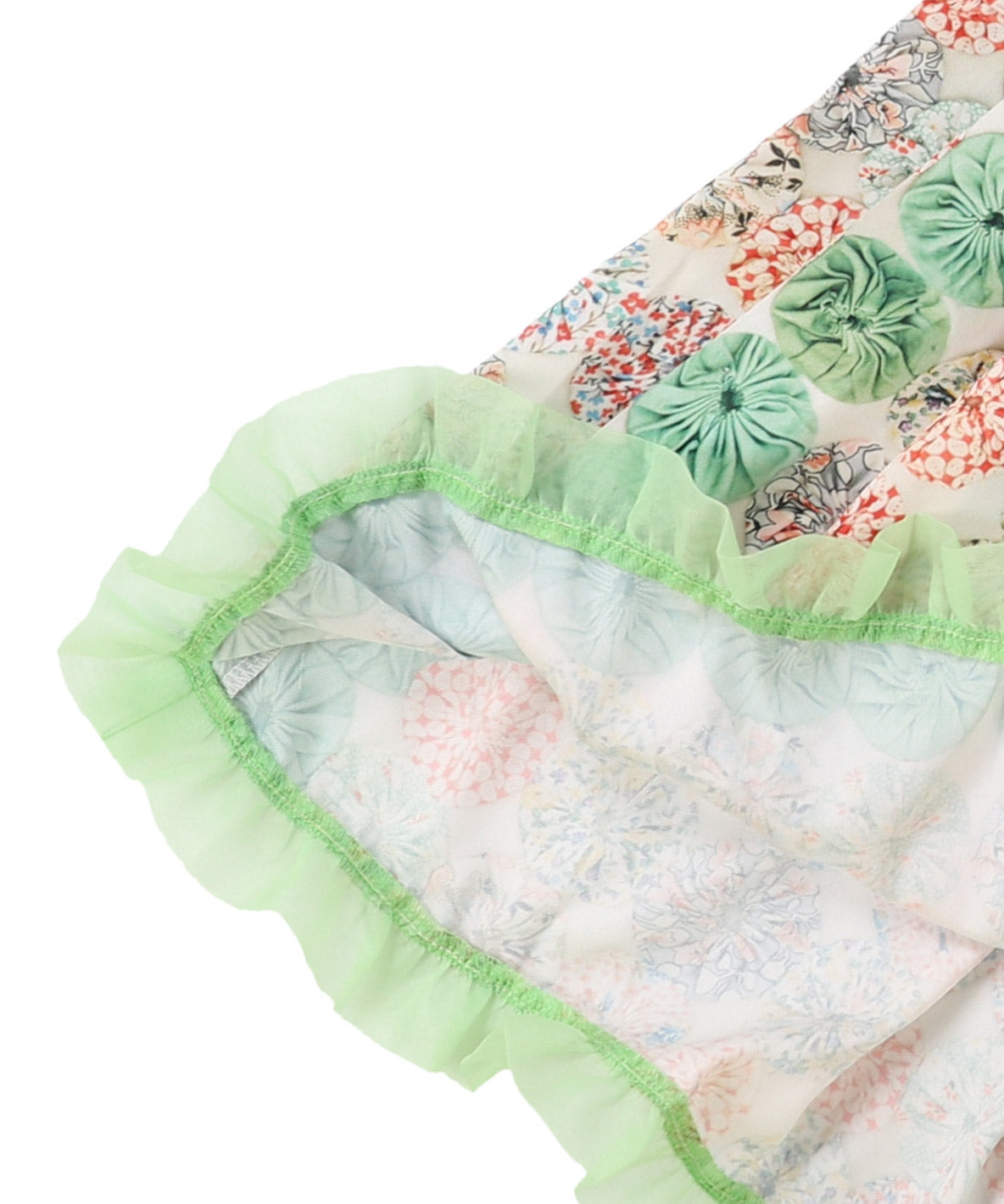 Antique Yo-yo Printed Skirt