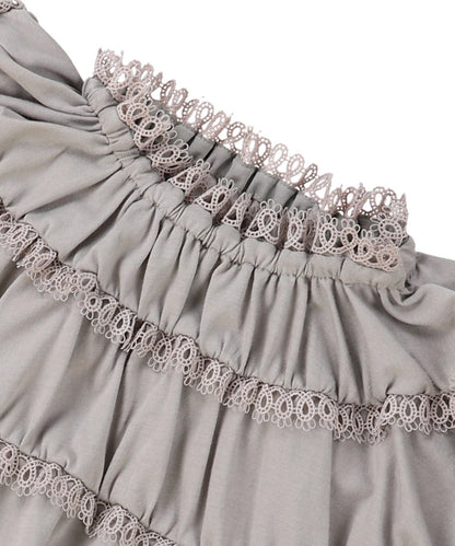 Lace Smocked Tee