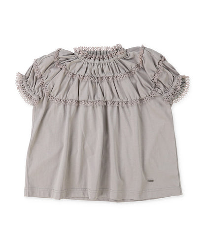 Lace Smocked Tee
