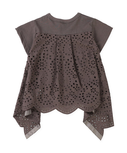 Smooth Cutwork Lace Tee