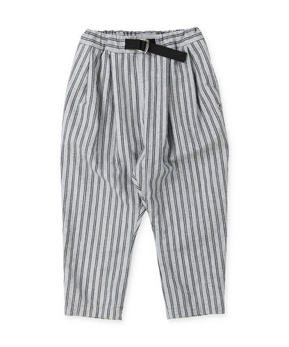 Indigo Herringbone Striped Pants