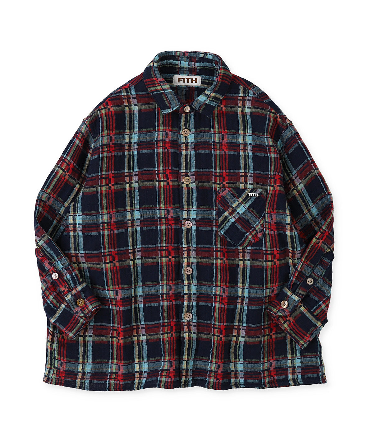 Double-weave Plaid Shirt