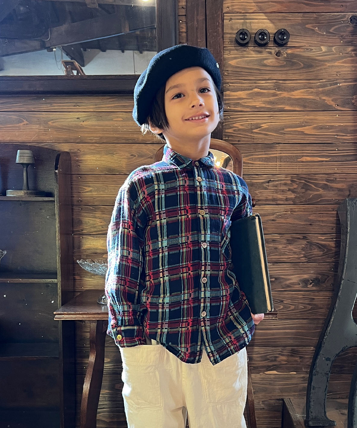 Double-weave Plaid Shirt