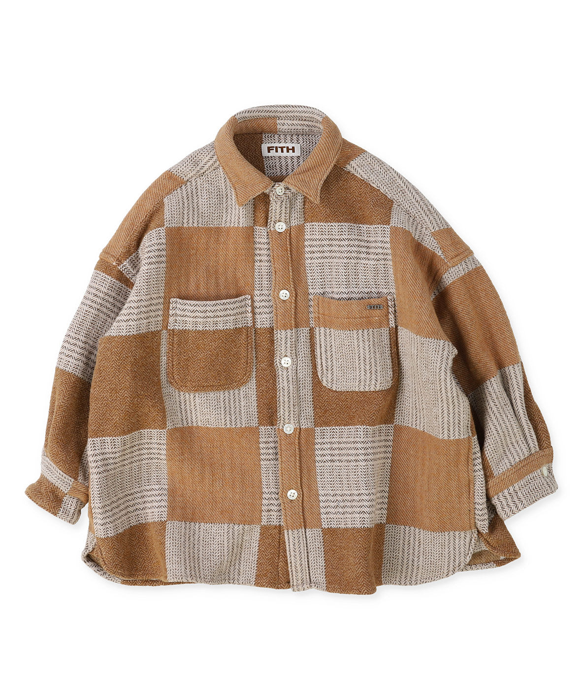 Tweed Cotton Plaid Shirt