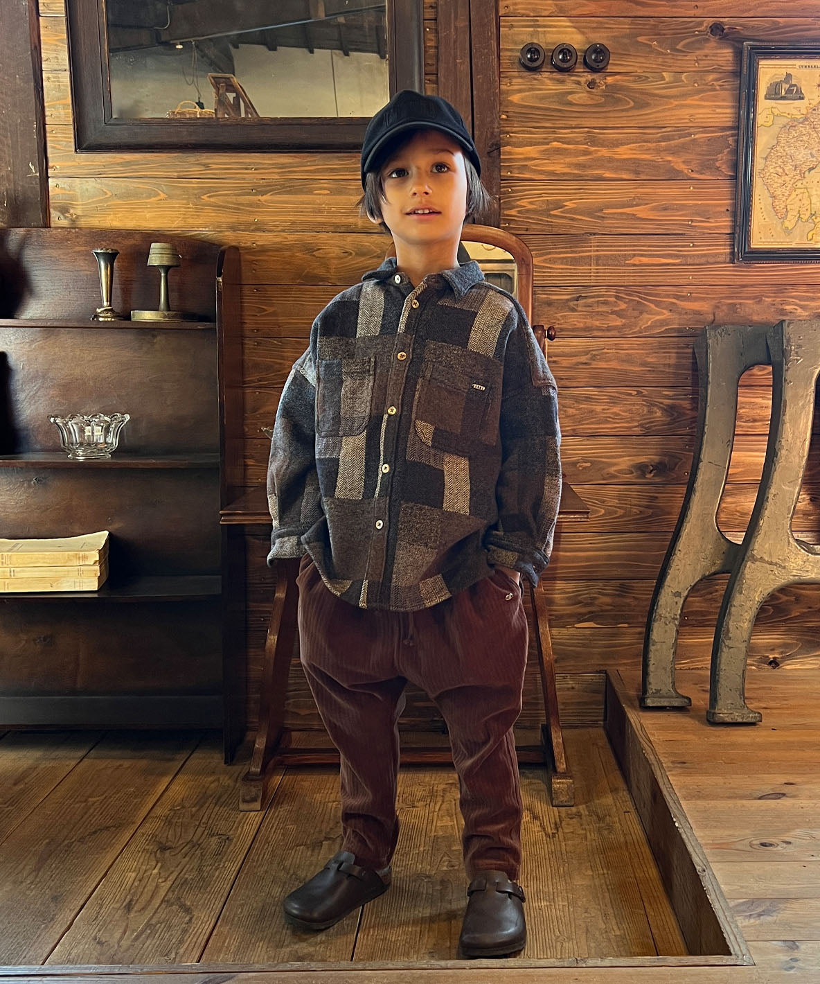 Tweed Cotton Plaid Shirt