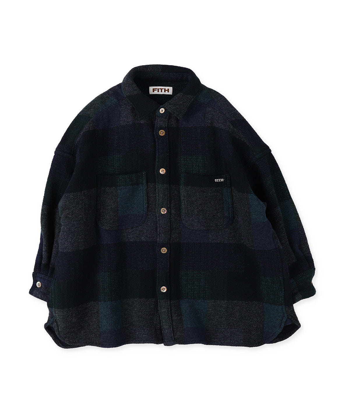 Tweed Cotton Plaid Shirt