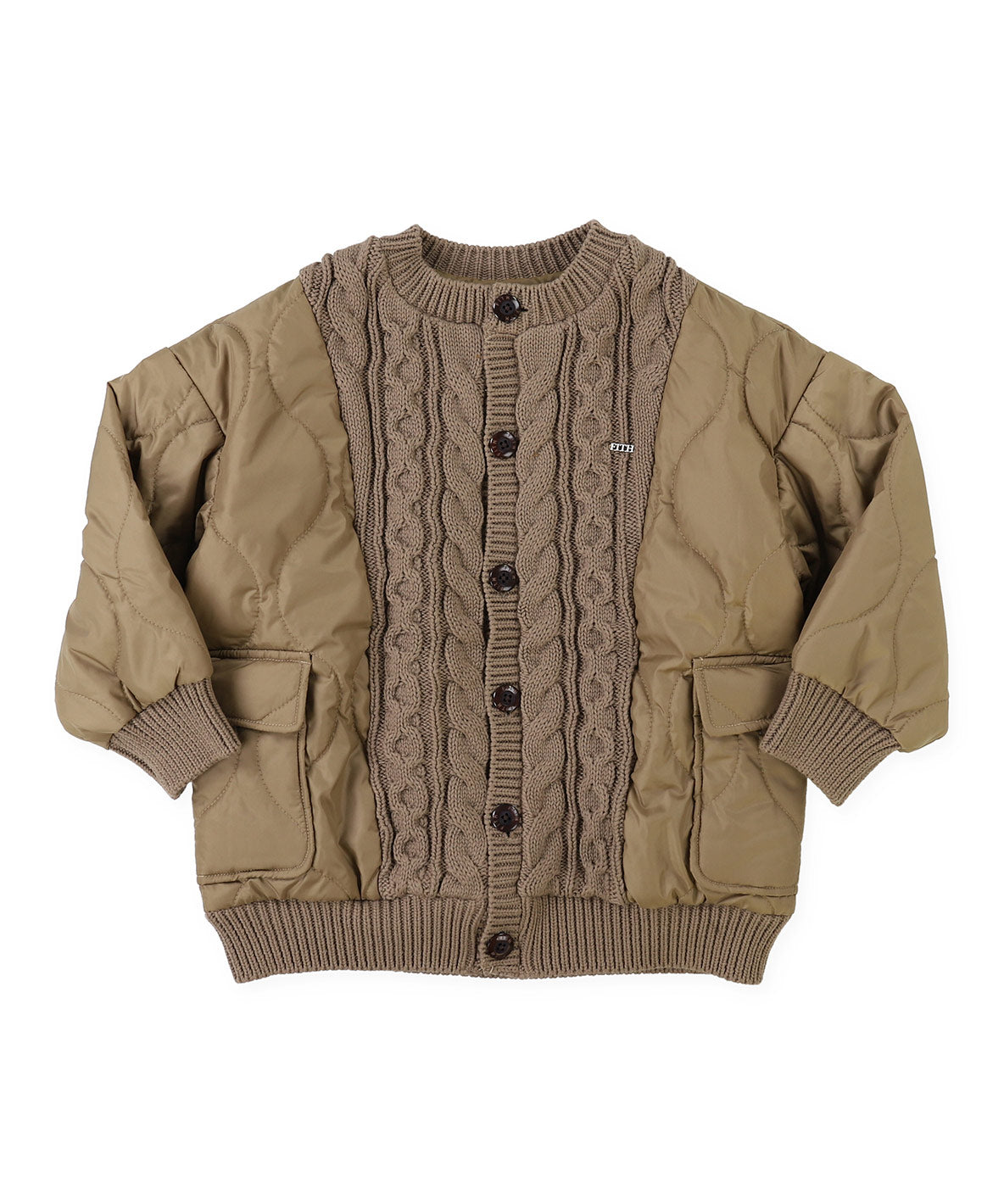 Knit Quilted Blouson