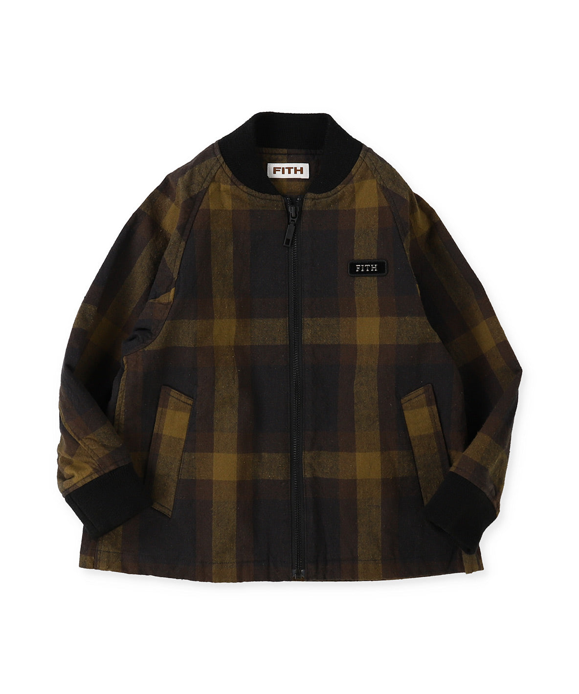 Cotton Nep Plaid Blouson